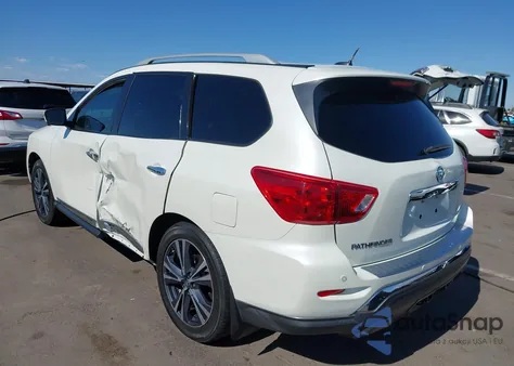 2018 Nissan Pathfinder Platinum из США, поврежденный, VIN 5N1DR2MN7JC637875
